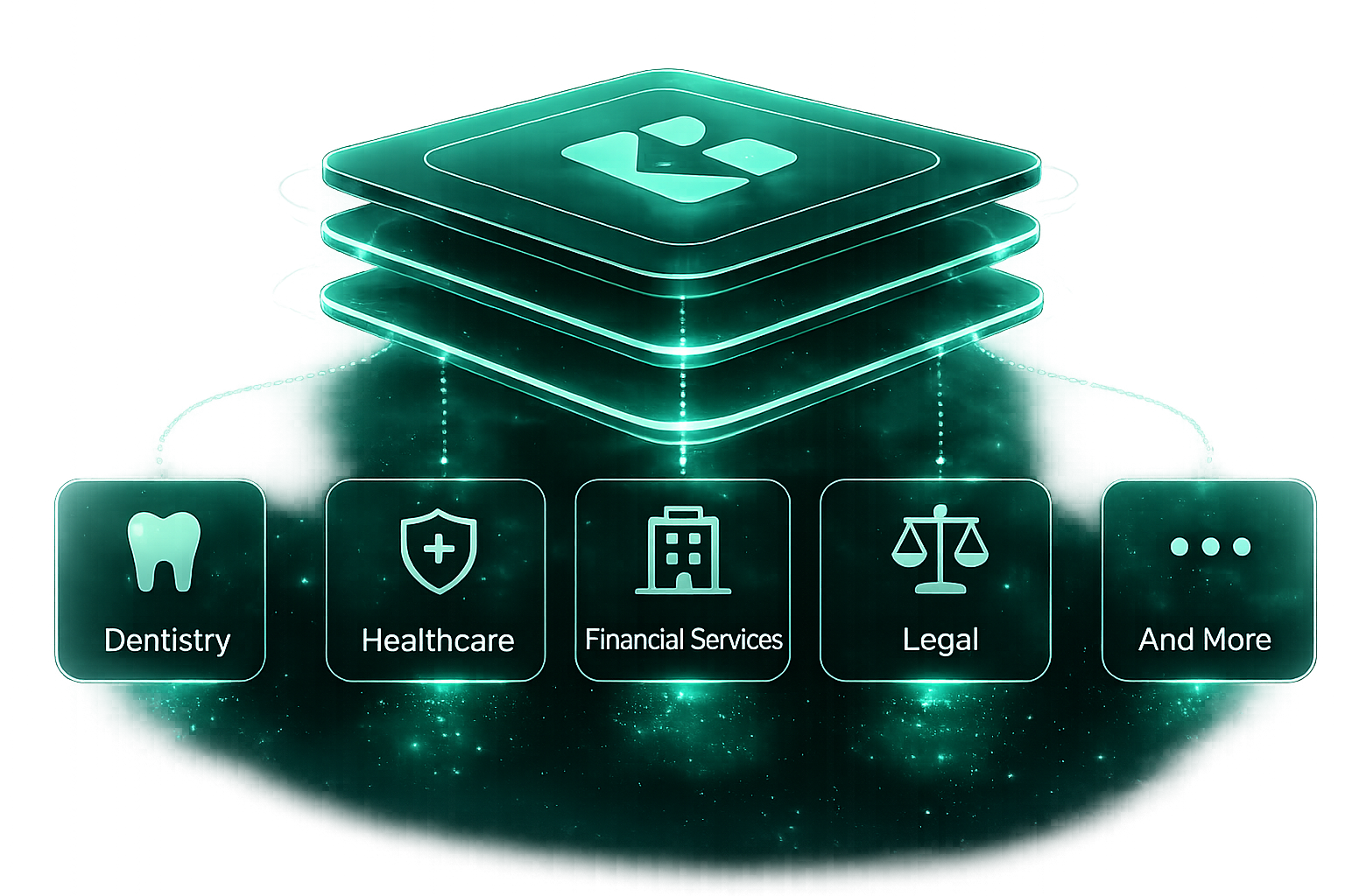 EdgeBastion platform stack powering multiple domains